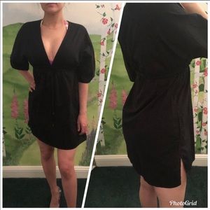 Navy LandsEnd Swim CoverUp